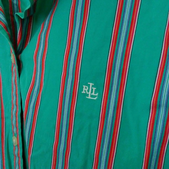 Lauren Ralph Lauren Striped Button Down Top - Picture 5 of 8